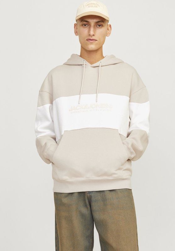 Hoodie - Grijs - Katoen/Polyester - Ruime Pasvorm