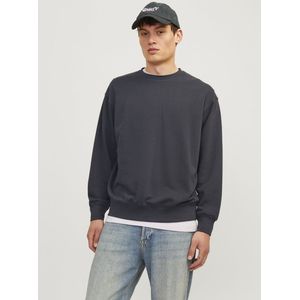 Hoodie - Dark Navy - Met Ribboorden - Zonder Capuchon