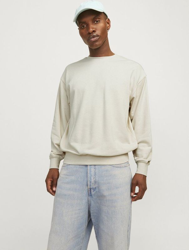 Sweater - Moonbeam - Met Ribboorden - Lange Mouwen - Ronde Hals