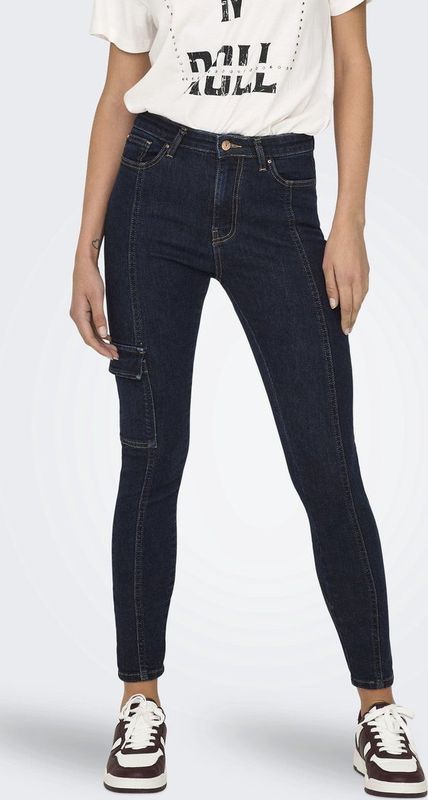 Only - Onliconic Hw Skinny La Cargo Dnm Tai - Meisjes - Jeans