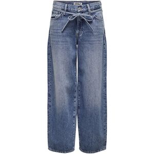ONLY Damesjeans - Straight - Medium Blauw Denim - 100% Katoen