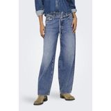 Only - Damesjeans - Medium Blue - Denim - Straight Fit