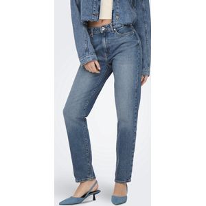 ONLY - Capri Broeken - Blauw - Denim - High Waist - 7/8 Lengte