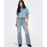 ONLCAMILLE - DNM DCC04 - Jeans - Light Medium Blauw - Hoge Taille, Wijde Pijpen