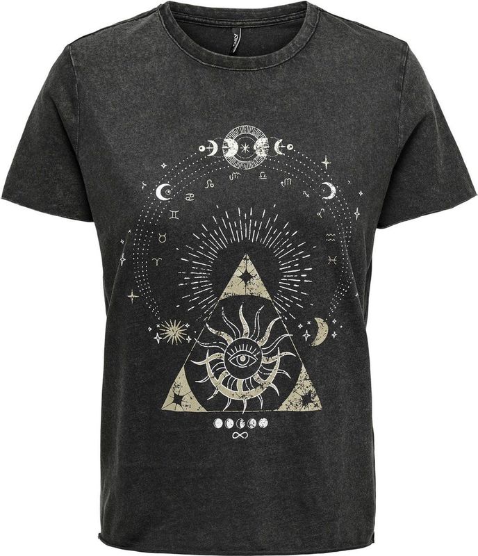 Onllucy - T-shirt - Zwart - Katoen - Korte Mouwen