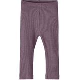 Basic - Rib Legging - Legging - Zwart - Biologisch Katoen