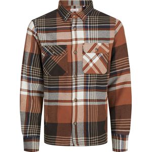 Jack&Jones - JJDARREN FLANNEL - Overshirt - Geen Kleur - Flanel-Twill, Lange Mouwen, Slim Fit
