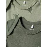 Body - Verticaal Gestreept - Ribgebreide Stof - 3-Pack