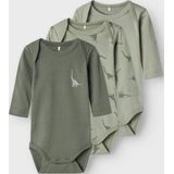 Body - Verticaal Gestreept - Ribgebreide Stof - 3-Pack