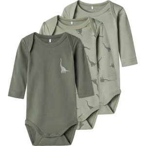 Body - Gestreept - Ribgebreid - Lange Mouwen - 3-Pack