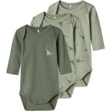 Name It Schlafoverall »NBMBODY 3P LS GREEN DINO NOOS«, (Packung, 3 tlg.)