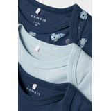 Body - Verticaal Gestreept - Ribgebreide Stof - 3-Pack