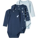 Body - Verticaal Gestreept - Ribgebreide Stof - 3-Pack