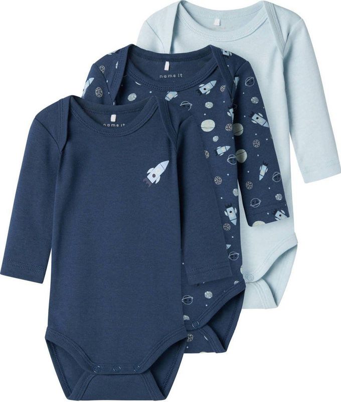 Body - Verticaal Gestreept - Ribgebreide Stof - 3-Pack