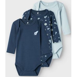 Name It - NbmBody - Rompertjes - Dark Denim - 3-pack