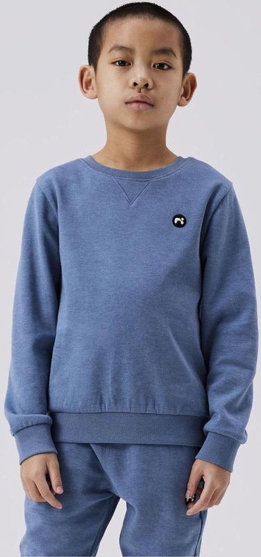 NAME IT - NKMVIMO LS SWEAT BRU NOOS - Jongens Trui - Bruin - Katoen