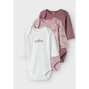 Romper - Gestreept - Ribgebreide Stof - 3-pack - Lange Mouwen