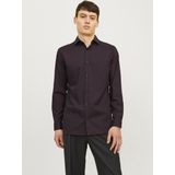 JACK & JONES Heren Jprblaparker Shirt L/S Noos shirt met lange mouwen, Winetasting/pasvorm: slim fit, L