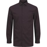 JACK & JONES Heren Jprblaparker Shirt L/S Noos shirt met lange mouwen, Winetasting/pasvorm: slim fit, L