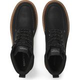JACK & JONES - WARCHWAY - Veterboots - Zwart - Leerlook - Vetersluiting