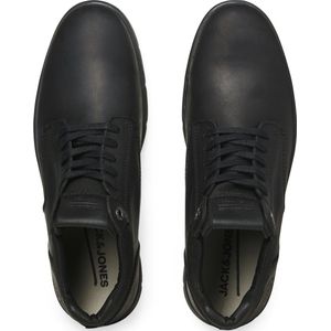 JACK & JONES Jfwglendale lederen laars met veters voor heren, antraciet, 42 EU
