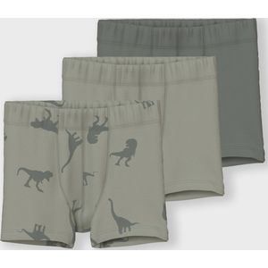 Name It - Boxershorts - Groen - 95% Katoen 5% Elastaan - Set van 3