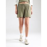 Pieces - Pcpia Mw Shorts - Korte Broek - Deep Lichen Green - 70% Viscose en 30% Linnen