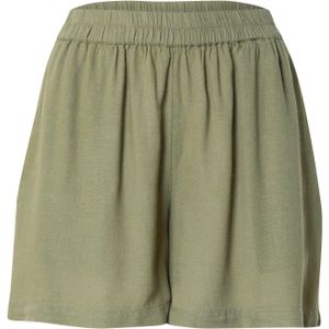 Pieces - Pcpia Mw Shorts - Korte Broek - Deep Lichen Green - 70% Viscose en 30% Linnen