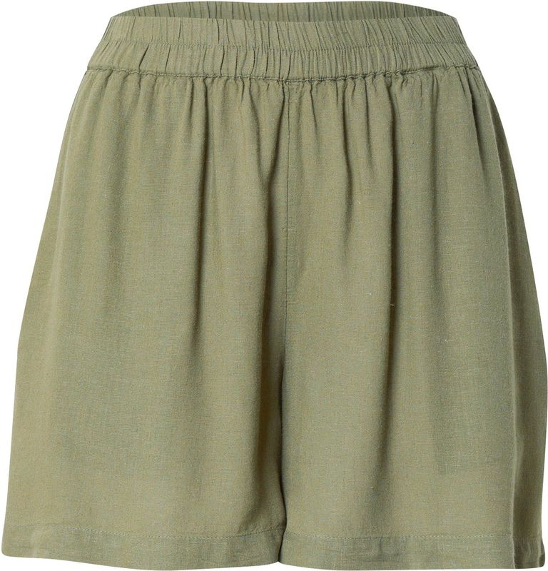 Pieces - Pcpia Mw Shorts - Korte Broek - Deep Lichen Green - 70% Viscose en 30% Linnen