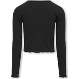 Only Kognella l s o-Neck Top Jrs Noos Meisjes Top - Black