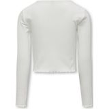 ONLY GIRLS - Top - Multicolor - O-hals - Lange Mouwen - Ruche Detail