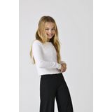 ONLY GIRLS - Top - Multicolor - O-hals - Lange Mouwen - Ruche Detail