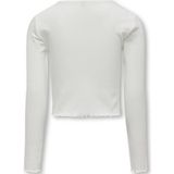 ONLY GIRLS - Top - Multicolor - O-hals - Lange Mouwen - Ruche Detail