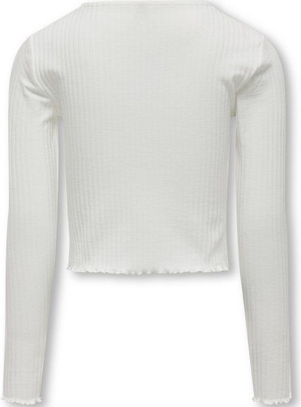 ONLY GIRLS - Top - Multicolor - O-hals - Lange Mouwen - Ruche Detail