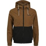 Jack & Jones Blouson JJERUSH HOOD BOMBER NOOS mit Logo Schriftzug
