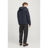 Winterjassen - Navy - 90% Polyester - Waterbestendig - Vaste Capuchon