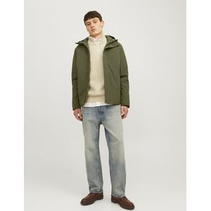 Jack - Donkergroen - 90% Polyester - Waterbestendig - Vaste Capuchon