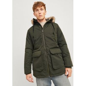 Jack & Jones - JJECONSTRUCT FAUX FUR PARKA - Trenchcoat - Kleur: Rosin - Materiaal: Imitatiebont