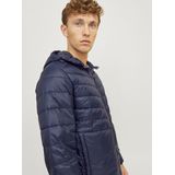 JACK & JONES Gewatteerde Herenjas - Navy Blazer met Rode Stiksels