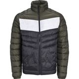 Jack & Jones - Sprint Puffer Hood - Heren Jas - Zwart - Polyester