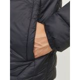 JACK & JONES Jjesprint Puffer Collar Noos gewatteerde jas voor heren (1 stuk), zwart/details: effen.