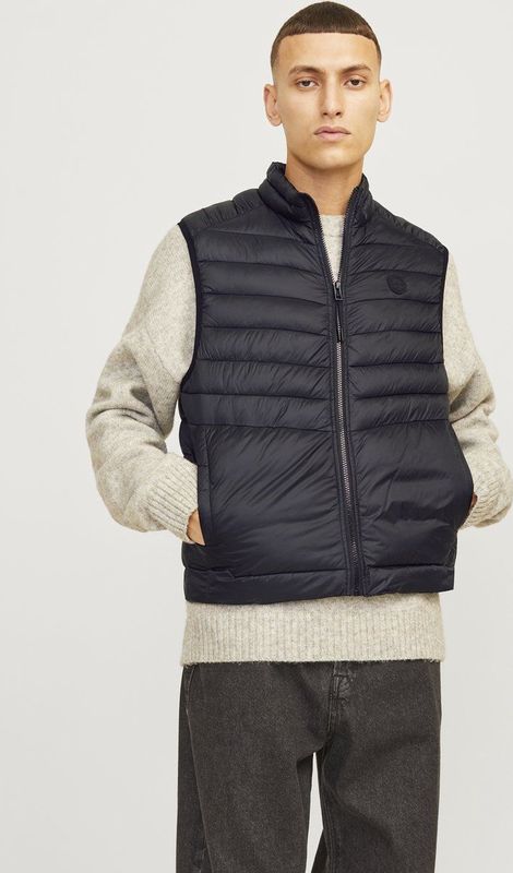 Jack & Jones Sprint Vest - Puffervest - Zwart - 100% Nylon
