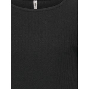 ONLY GIRLS - Crop Top - Multicolor - O-hals - Lange Mouwen - Ruche Detail