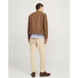 Jack & Jones - Dylan Clean - Leren Jas - Zwart - Polyurethaan - Waterafstotend