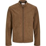 Jack & Jones - Dylan Clean - Leren Jas - Zwart - Polyurethaan - Waterafstotend