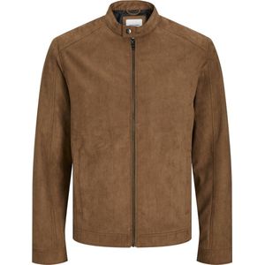Jack & Jones - Dylan Clean - Leren Jas - Zwart - Polyurethaan - Waterafstotend