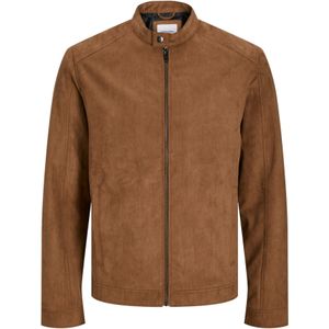 Jack & Jones - Dylan Clean - Leren Jas - Zwart - Synthetisch Suède - Waterafstotend