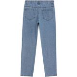 Jeans - High Waist Mom Fit - Met Ritssluiting - Aansluitende Bovenkant - Verstelbare Taille