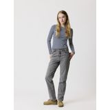 Jeans - High Waist Mom Fit - Denim - Verstelbare Taille - Ritssluiting