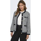 Onlflorance - Jas - Omkeerbaar - Lange Mouwen - Knoopsluiting - Kort